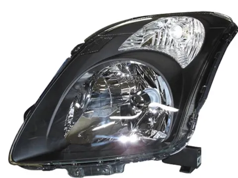 Phare Optique avant gauche pour SUZUKI SWIFT, 2005-2010, H4, corps noir, Neuf