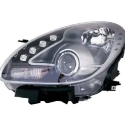 Phare Optique avant gauche à LED pour ALFA ROMEO GIULIETTA depuis 2016, H7+H1, fond noir, Neuf