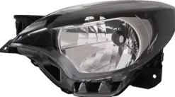 Phare Optique avant gauche pour RENAULT TWINGO II phase 2, 2012-2014, H4, fond noir, Neuf