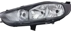 Phare Optique avant gauche pour FORD FIESTA VI phase 2 , 2013-2016 H7+H15, fond noir, Neuf