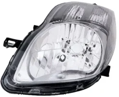 Phare Optique avant gauche pour TOYOTA YARIS II phase 2, 2009-2011 H4, électrique, fond noir, Neuf