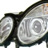 Phare Optique avant gauche électrique pour MERCEDES CLASSE E (W211) de 2002 à 2006, H7+H7, Neuf