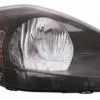 Phare Optique avant gauche pour FIAT GRANDE PUNTO depuis 06/2008, avec parabole noire, connecteurs violets,H4, Neuf
