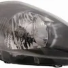 Phare Optique avant gauche pour FIAT GRANDE PUNTO depuis 09/2005, H4, avec moteur, avec parabole noire, Neuf