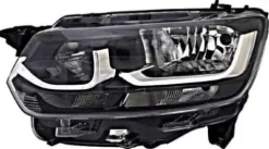 Phare optique droite pour TOYOTA PROACE CITY depuis 2019, H1+H7, électrique, avec moteur, feu de jour, W21-5W, Neuf