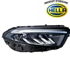Phare Optique FULL LED avant droit pour MERCEDES CLASSE A, depuis 2018 (W177), avec moteur, Produit d'origine HELLA, Neuf