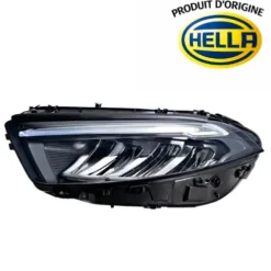 Phare Optique FULL LED avant gauche pour MERCEDES CLASSE A, depuis 2018 (W177), avec moteur, Produit d'origine HELLA, Neuf