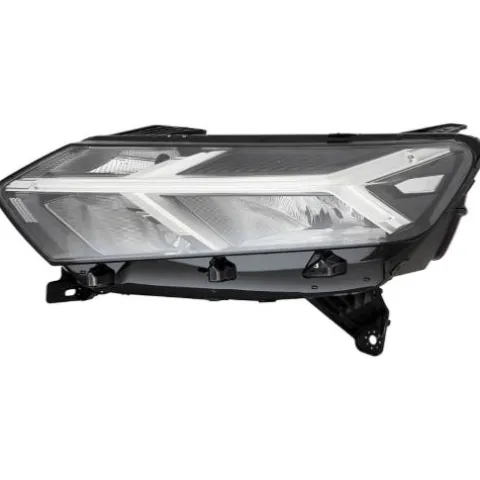 Phare Optique électrique avant gauche à LED pour DACIA SANDERO III phase 1 depuis 2021, H7+PY21W, avec feu diurne, profils chromés, Neuf