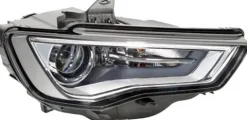Phare Optique électrique avant droit pour AUDI A3 III ph.1 2012-2016, BI-XENON D3S,LED, avec moteur, parabole noire, Neuf