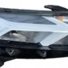Phare Optique électrique droite pour DACIA SANDERO III phase 1 depuis 03/2022, avec profils intérieurs blancs, DRL Led, Neuf