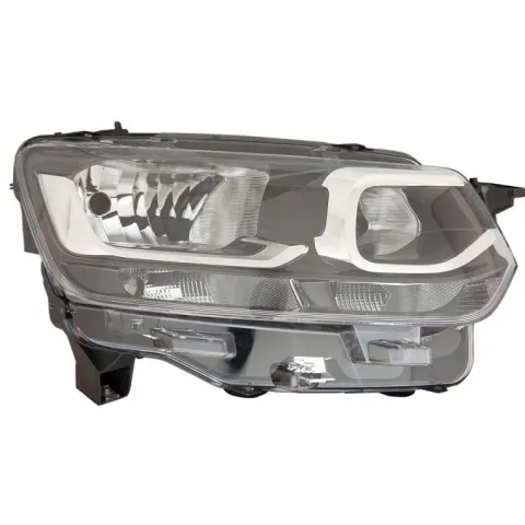 Phare Optique supérieur avant droit pour CITROËN BERLINGO III ph.1 2018-2024, H7+H1, électrique,