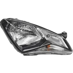 Phare principal avant droit H4 pour SEAT MII, depuis 2012, corps noir, neuf