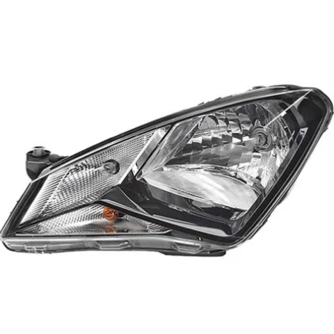 Phare principal avant gauche H4 pour SEAT MII, depuis 2012, corps noir, neuf