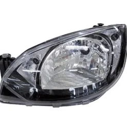 Phare principal avant gauche pour SKODA CITIGO, depuis 2012, H4, fond noir, neuf