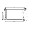 Radiateur de refroidissement moteur pour TOYOTA COROLLA 2000-2001, OEM: 1640021140, Neuf