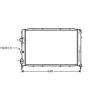 Radiateur de refroidissement moteur pour RENAULT SCENIC I ph.1 1996-1999, OEM: 7700838133, Neuf