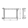 Radiateur de refroidissement moteur pour MINI ONE/COOPER R50/R53 2004-2006, OEM: 17117788753, Neuf