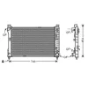 Radiateur de refroidissement moteur pour MERCEDES CLASSE C ph.1 2000-2004 (W203), OEM: A2035000503, Neuf