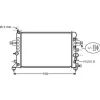 Radiateur de refroidissement moteur pour OPEL ZAFIRA B ph.1 2005-2008, OEM: 1300266, Neuf