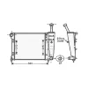 Radiateur de refroidissement moteur pour FIAT PANDA III depuis 2012, OEM: 51934449, Neuf