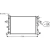 Radiateur de refroidissement moteur pour OPEL ZAFIRA A 1999-2005, OEM: 93177121, Neuf