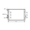 Radiateur de refroidissement moteur pour VOLKSWAGEN BORA 1998-2003, OEM: 1J0121253AC, Neuf