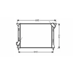 Radiateur de refroidissement moteur pour MINI ONE/COOPER R50/R53 2001-2004, OEM: 1475554, Neuf