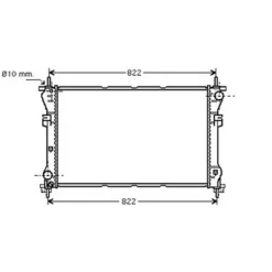 Radiateur de refroidissement moteur pour FORD TRANSIT Mk6 2000-2006, OEM: 1671798, Neuf