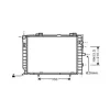 Radiateur de refroidissement moteur pour MERCEDES CLASSE C 1993-2000 (W180-202), OEM: 2025005103, Neuf