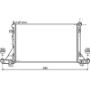 Radiateur de refroidissement moteur pour NISSAN NV400 depuis 2011, OEM: 214005447R, Neuf
