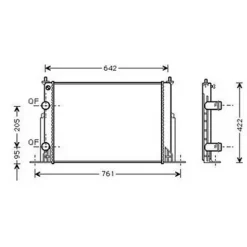 Radiateur de refroidissement moteur pour FIAT STILO 2001-2003, OEM: 46745809, Neuf