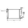 Radiateur de refroidissement moteur pour PEUGEOT 306 ph.1 1993-1997, OEM: 1301J8, Neuf
