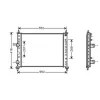Radiateur de refroidissement moteur pour FIAT MULTIPLA 1998-2004, OEM: 71736182, Neuf