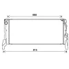 Radiateur de refroidissement moteur pour MINI ONE/COOPER F55/F56 2014-2021, OEM: 17117617635, Neuf
