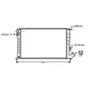 Radiateur de refroidissement moteur pour PEUGEOT PARTNER I ph.1 1996-2002, OEM: 133041, Neuf