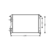 Radiateur de refroidissement moteur pour RENAULT SCENIC II ph.1 2003-2006, OEM: 8200189288, Neuf