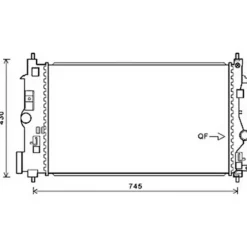 Radiateur de refroidissement moteur pour OPEL ASTRA J 2010-2012, OEM: 1300298, Neuf