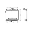 Radiateur de refroidissement moteur pour HYUNDAI GETZ ph.1 2002-2005, OEM: 253101C356, Neuf