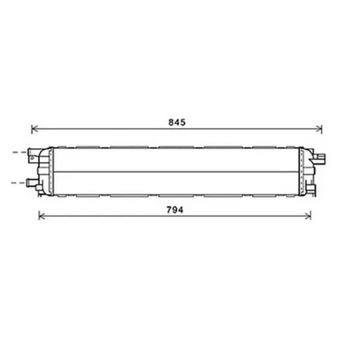 Radiateur de refroidissement moteur pour AUDI A4 IV ph.1 2007-2011, OEM: 4G0145804, Neuf
