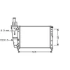 Radiateur de refroidissement moteur pour LANCIA Y ph.1 1996-2003, OEM: 46465015, Neuf