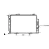 Radiateur de refroidissement moteur pour MERCEDES CLASSE C 1993-2000 (W180-202), OEM: 2025002103, Neuf