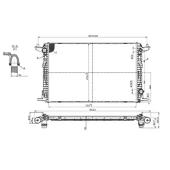 Radiateur de refroidissement moteur pour AUDI TT depuis 2014, OEM: 8W0121251AA, Neuf