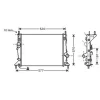 Radiateur de refroidissement moteur pour FORD FOCUS II ph.1 2004-2007, OEM: 1354176, Neuf