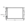 Radiateur de refroidissement moteur pour VOLKSWAGEN PASSAT B5 ph.1 1996-2000, OEM: 4B0121251AG, Neuf