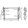 Radiateur de refroidissement moteur pour MERCEDES CLASSE ML ph.2 2002-2005 (W163), OEM: 1635000003, Neuf