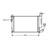 Radiateur de refroidissement moteur pour CITROËN XSARA ph.1 1997-2000, OEM: 133045, Neuf