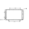 Radiateur de refroidissement moteur pour CITROËN JUMPER I ph.1 1994-2002, OEM: 0001307393080, Neuf