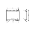 Radiateur de refroidissement moteur pour TOYOTA YARIS VERSO depuis 2000, OEM: 1640021060, Neuf