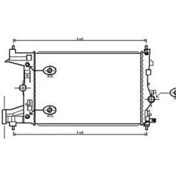 Radiateur de refroidissement moteur pour CHEVROLET CRUZE 2009-2014, OEM: 13267652, Neuf