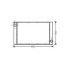 Radiateur de refroidissement moteur pour MINI ONE/COOPER R56/R57 2011-2014, OEM: 17112751275, Neuf